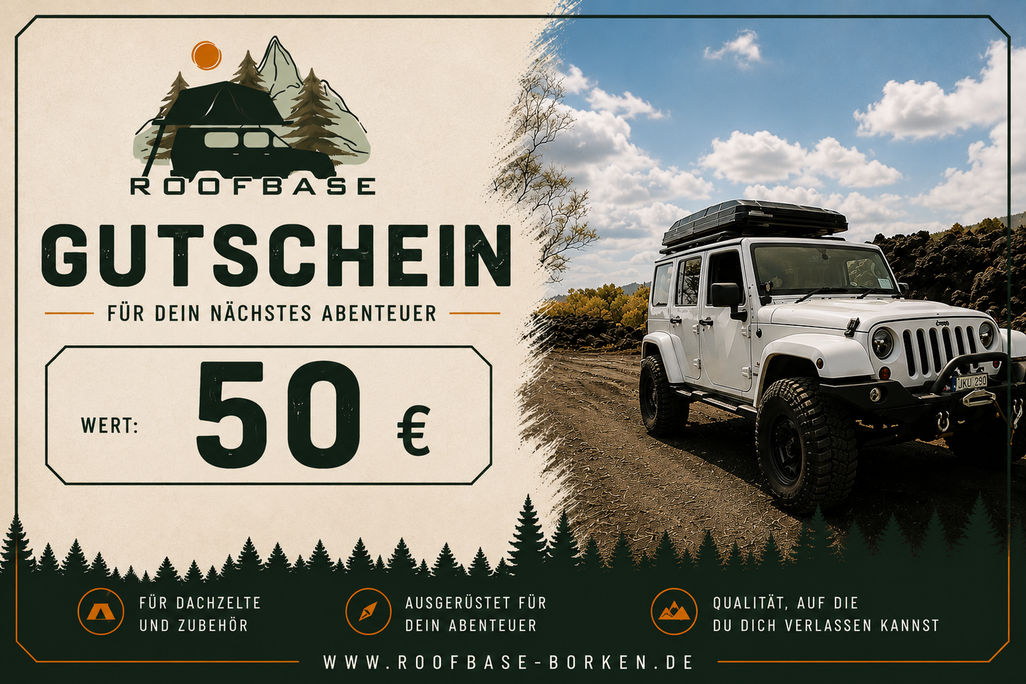 RoofBase Borken - Abenteuer Gutschein