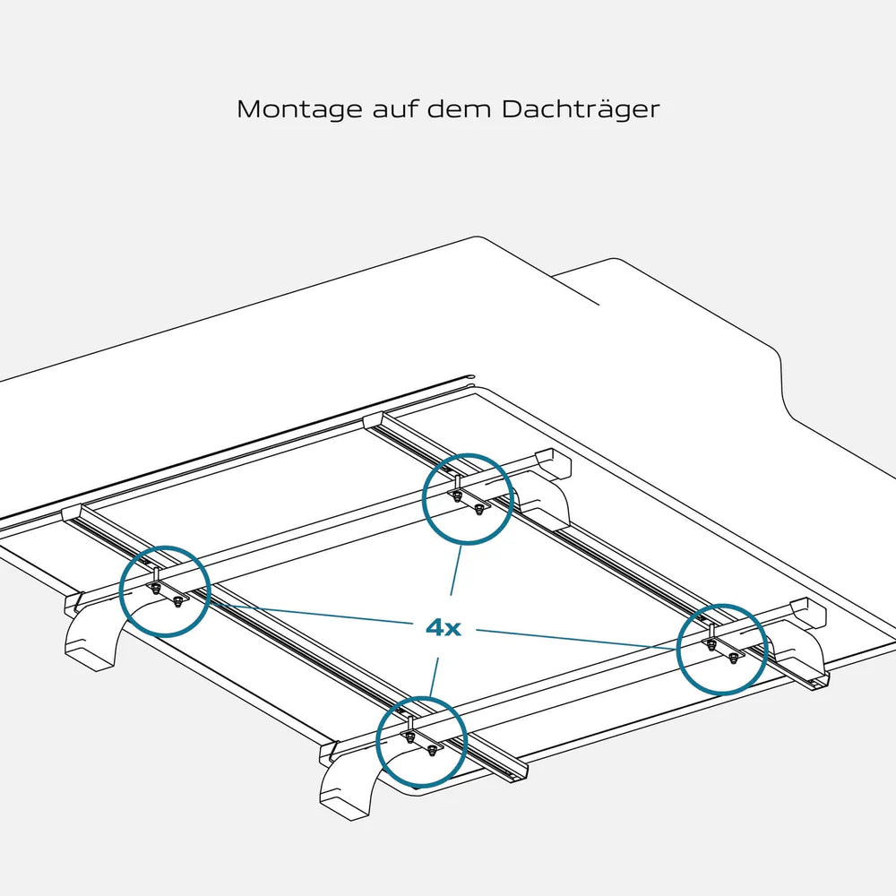 horntools Dachzelt Track für 2 Personen - 130 cm