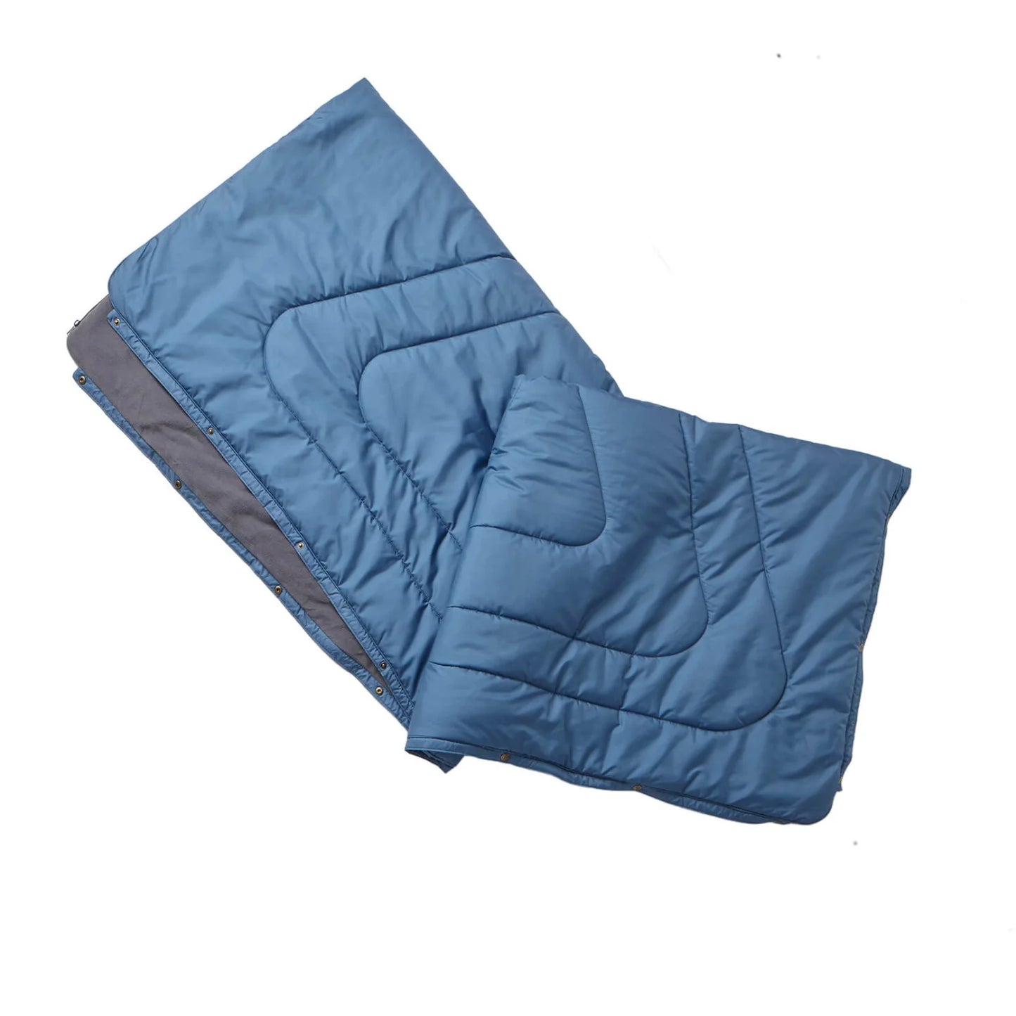 VOITED x VICKYWOOD Fleece Decke MOUNTAIN BLUE