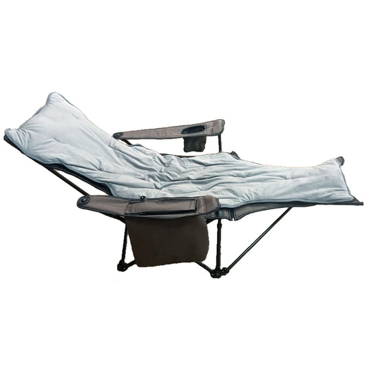 VICKYWOOD Warmer Bezug für Camping Stuhl CAMP LOUNGE Grau