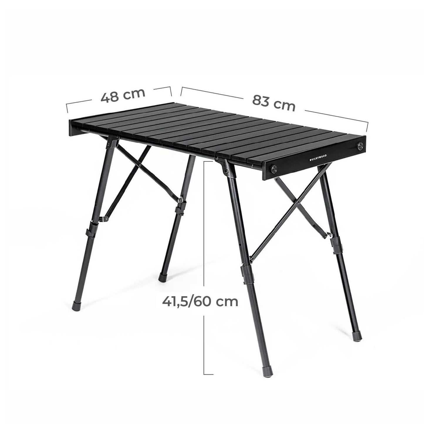 VICKYWOOD Set Campingstuhl und -tisch Alu