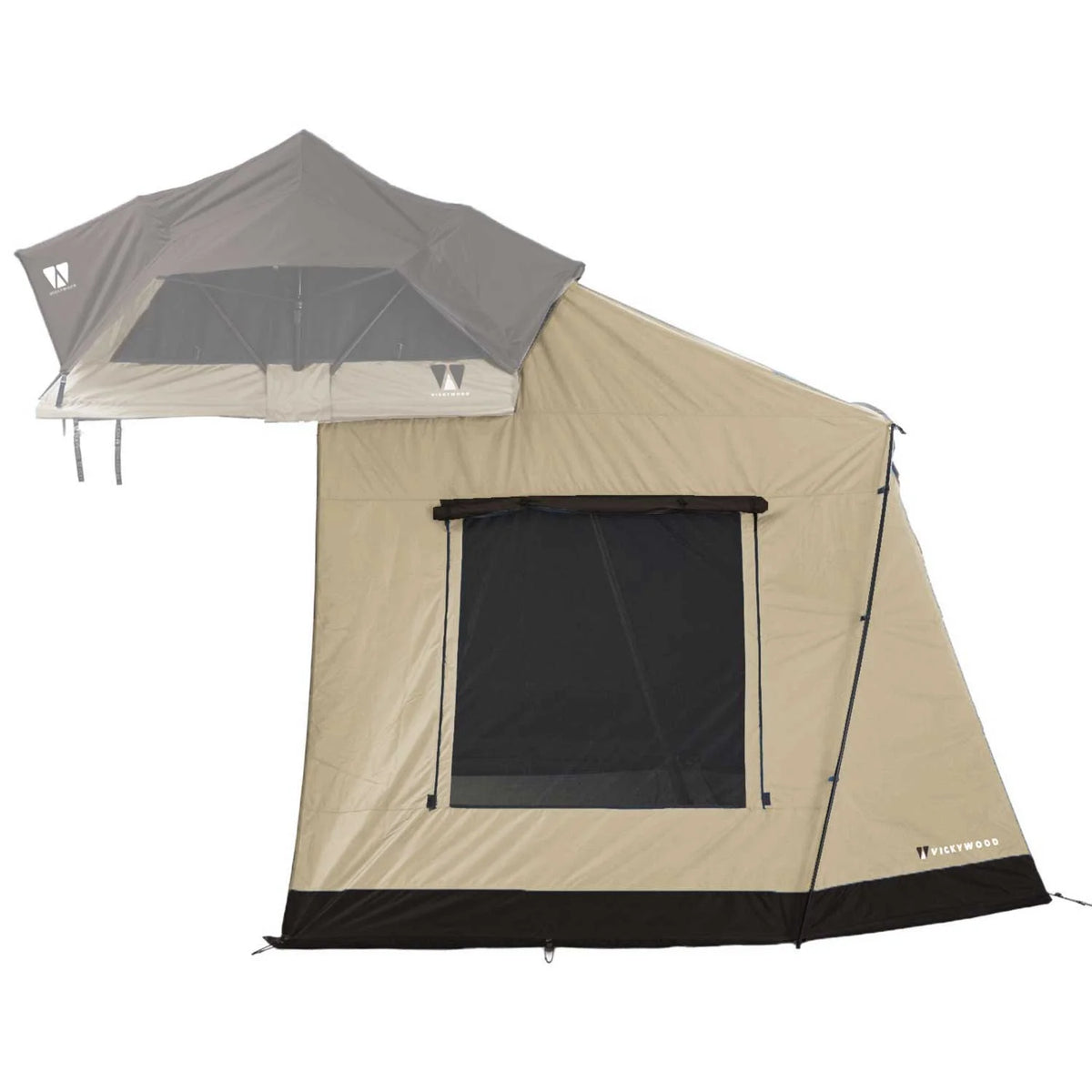 Vickywood Vorzelt zu Dachzelt LITTLE BAMBOO 125 Gen 2.0 coffee
